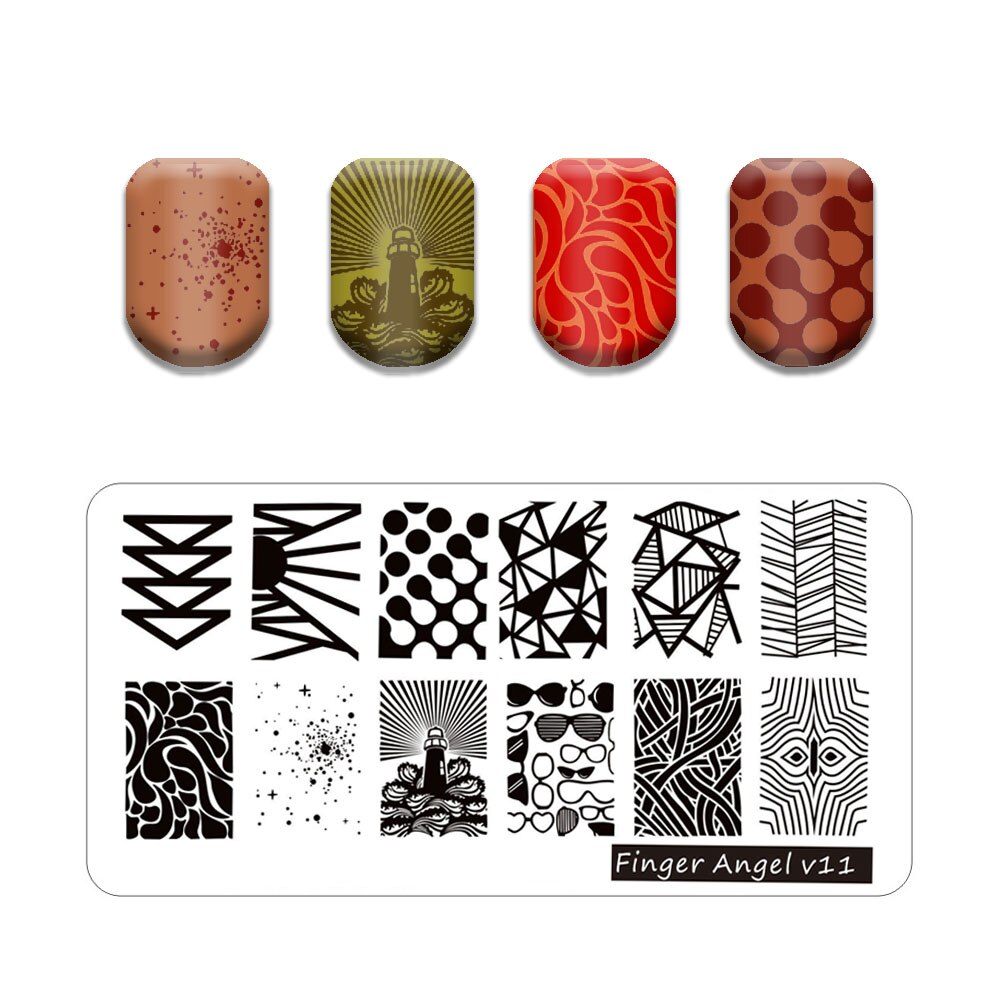 Nail Art Stamping Plates Holo Case