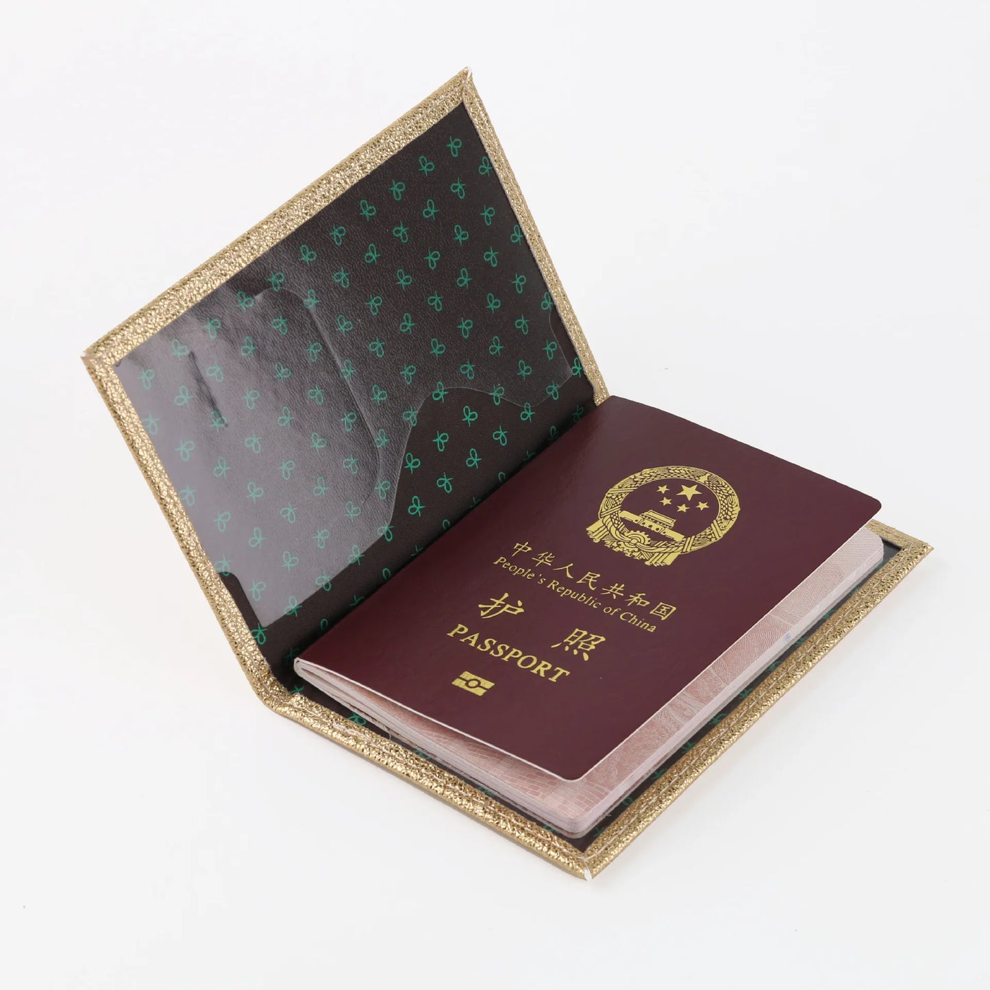 Holo Glossy Buckle Passport Cover