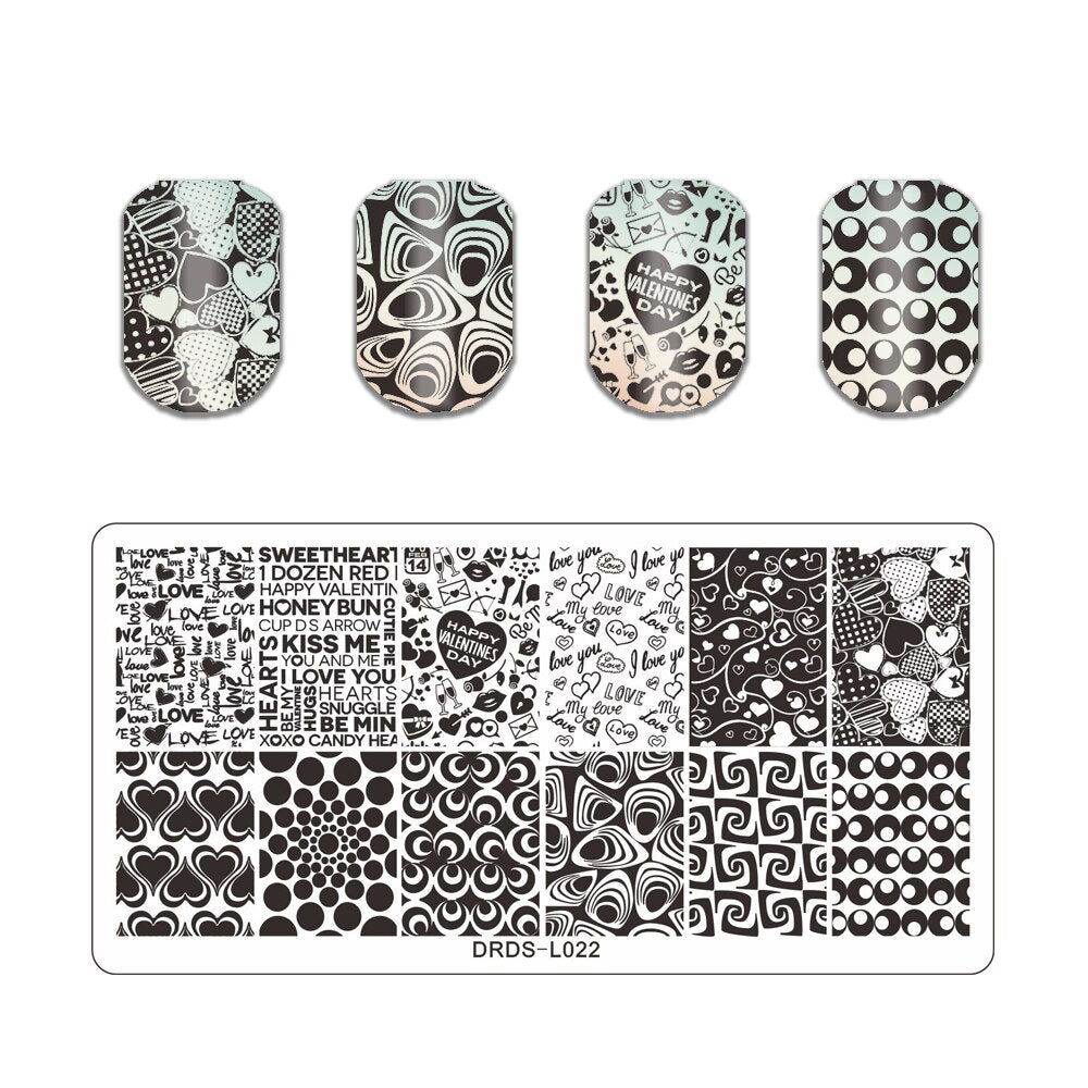 Nail Art Stamping Plates Holo Case