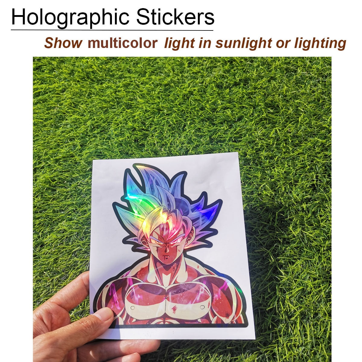 Anime 4 piece/set Holo Stickers