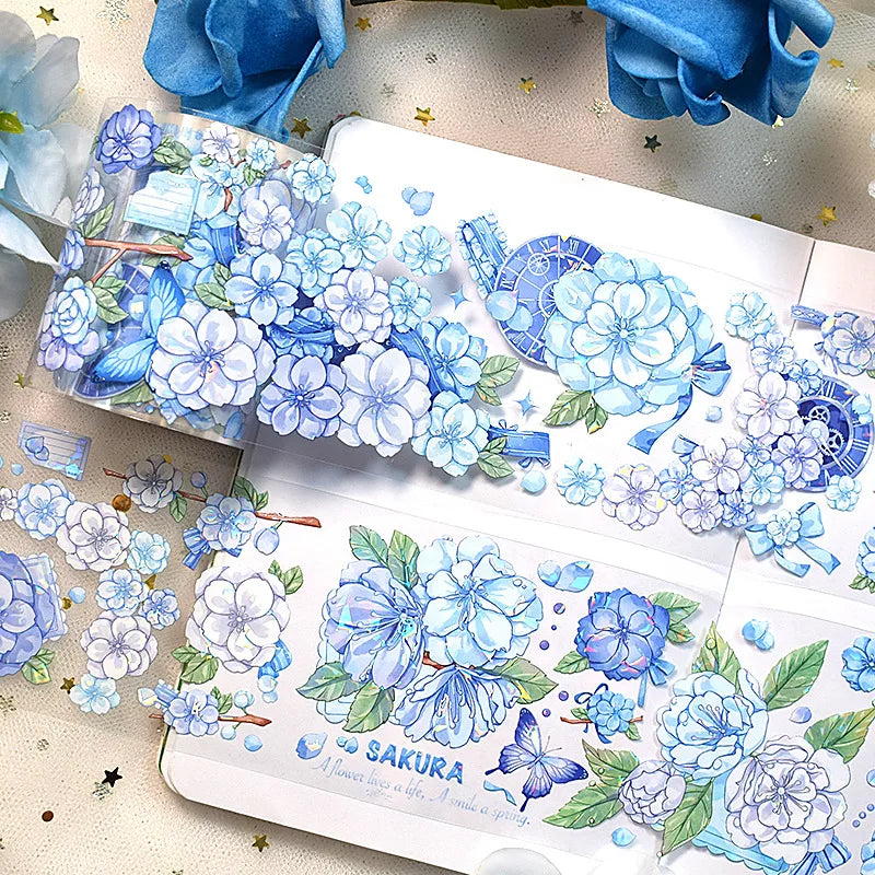 Holo Flowers Washi Masking Tapes