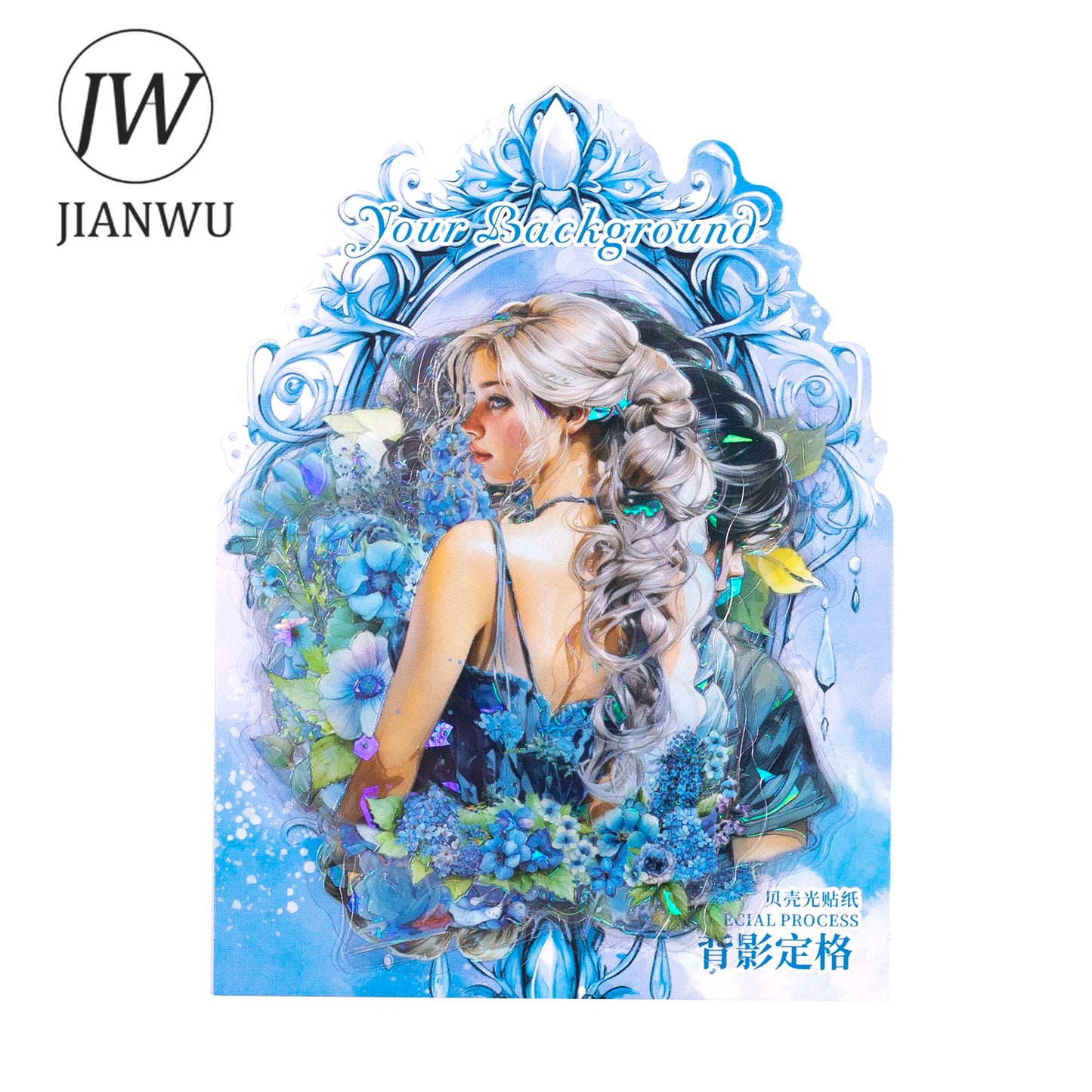 Beautiful Woman Holo Stickers