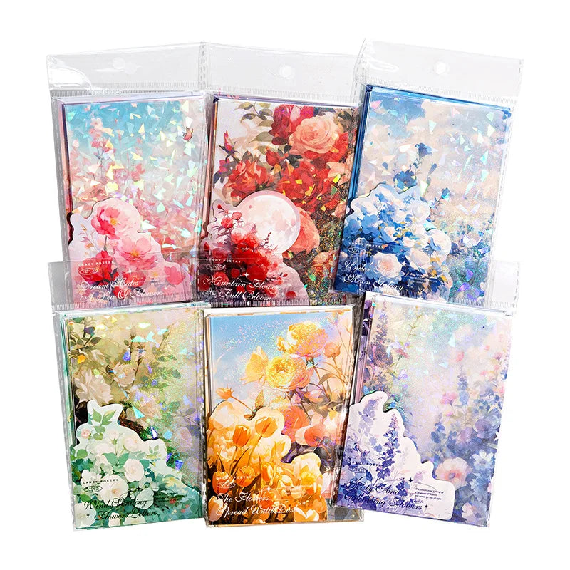 Holo Flower Realm Memo Pads Material Paper