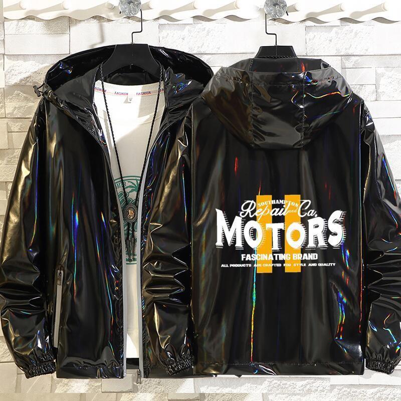 Holographic Windbreaker Bomber Jacket