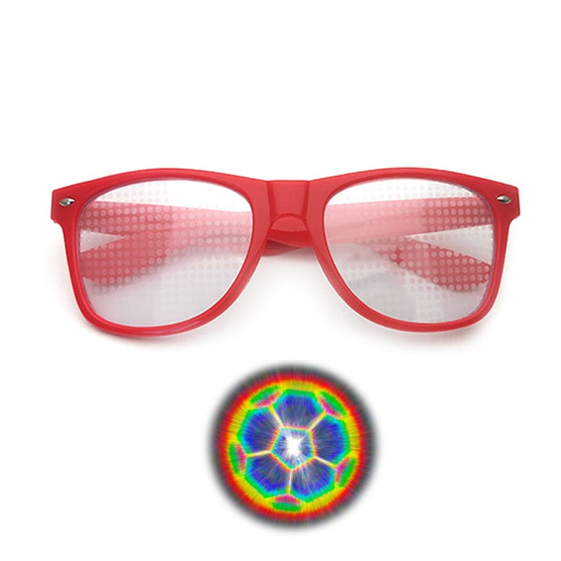 Diffraction 3D Rectangle Sunglasses