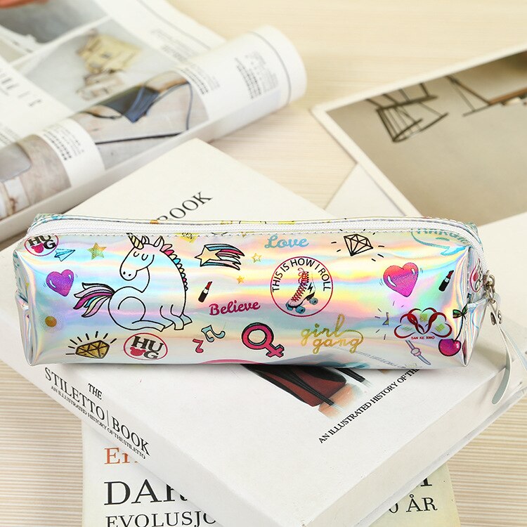 Holo Unicorn Mermaid Kawaii Pencil Case