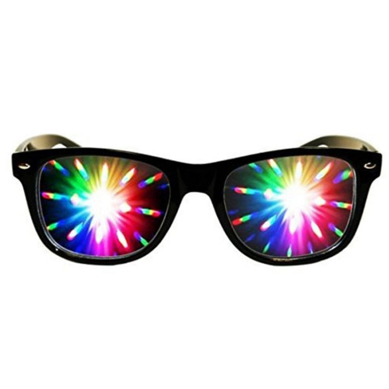 Diffraction 3D Rectangle Sunglasses