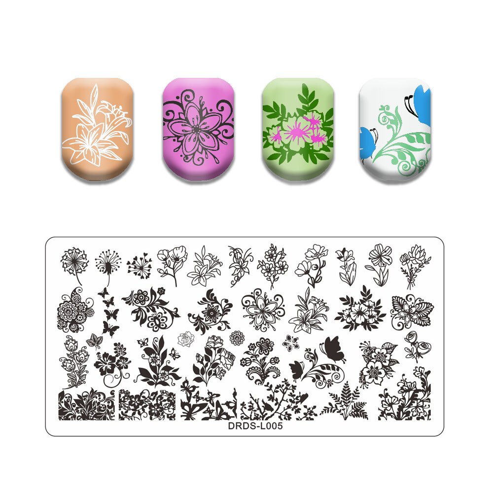 Nail Art Stamping Plates Holo Case