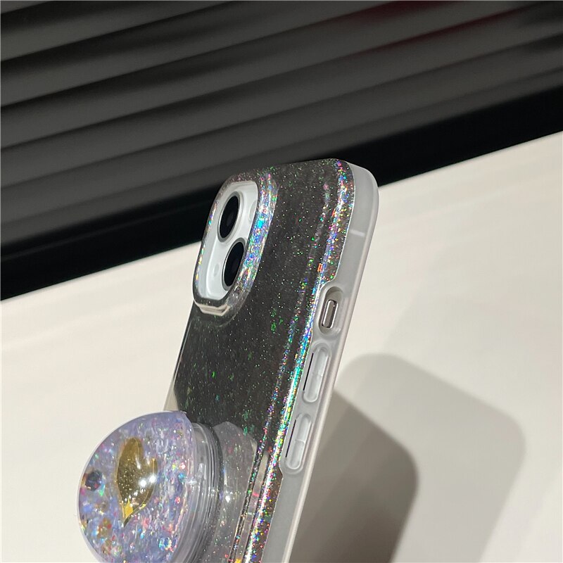 Holo Cute Glitter Stars iPhone Case