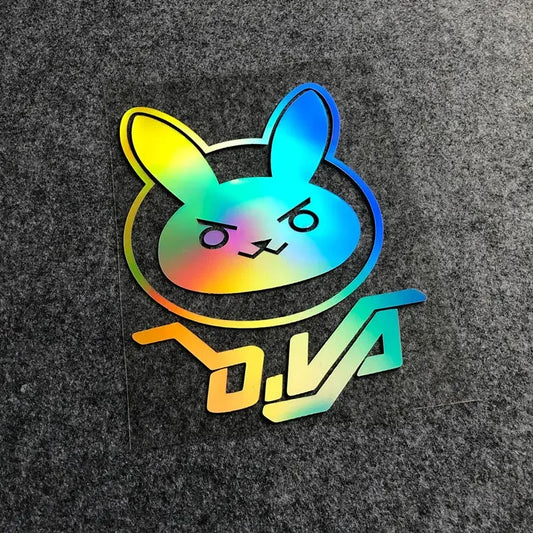 Overwatch Dva Logo Kawaii Rabbit Sticker