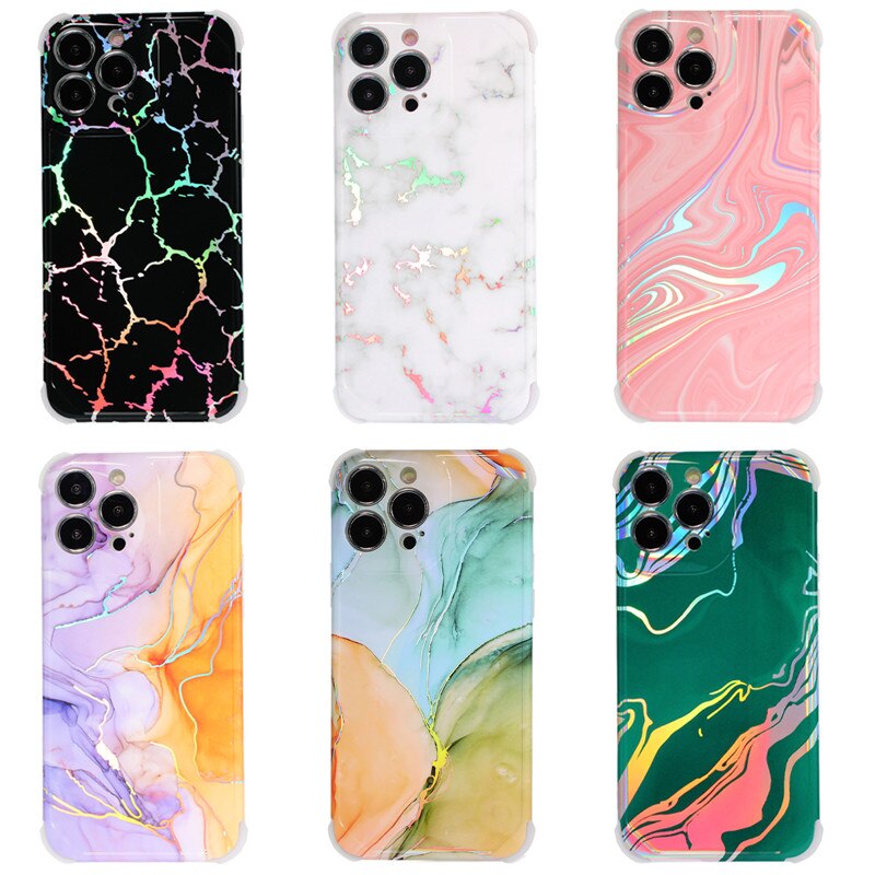 Holo Glossy Marble Samsung Phone Case