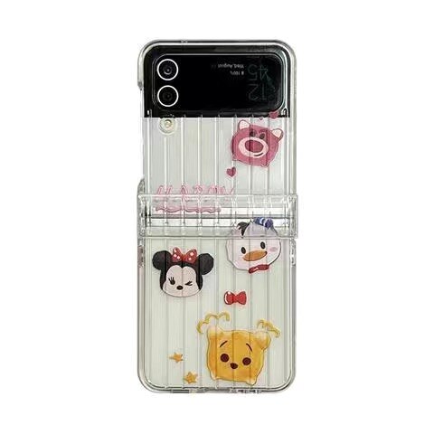 Holo Disney Galaxy Z Flip Case with Bracelet