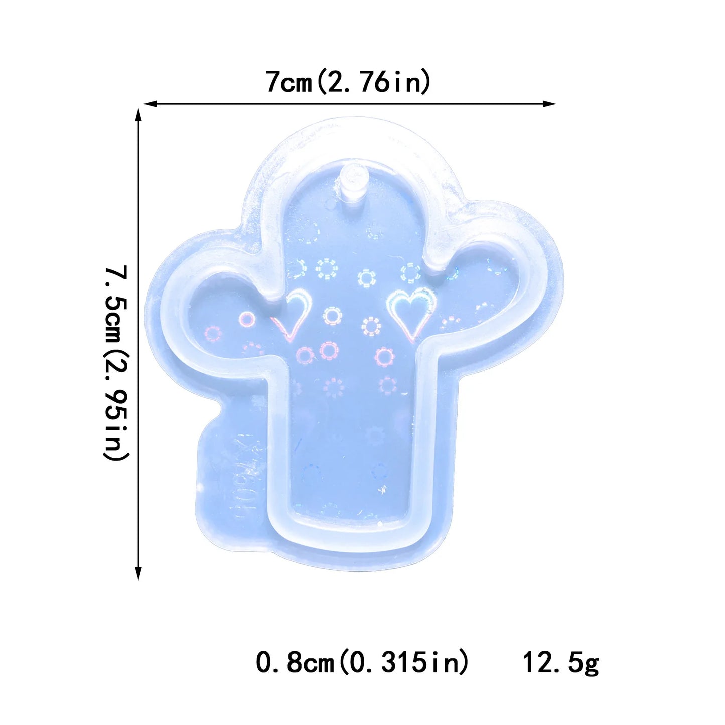 Cactus Holographic Laser Silicone Mold