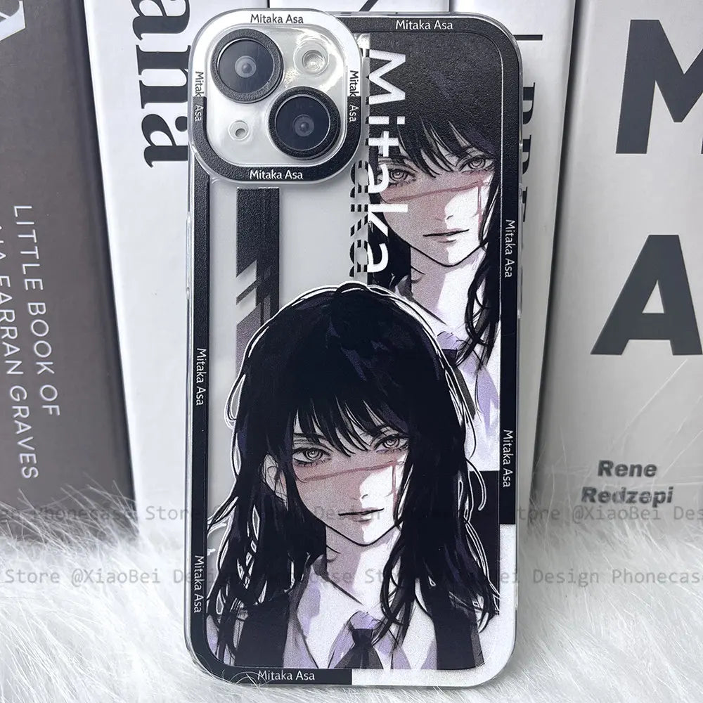 Holo Chainsaw Man iPhone Case