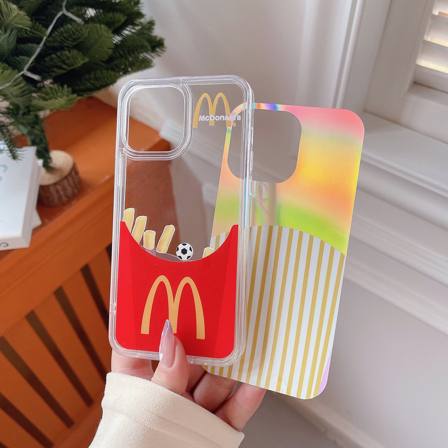 Holo 3D hamburger iPhone Case