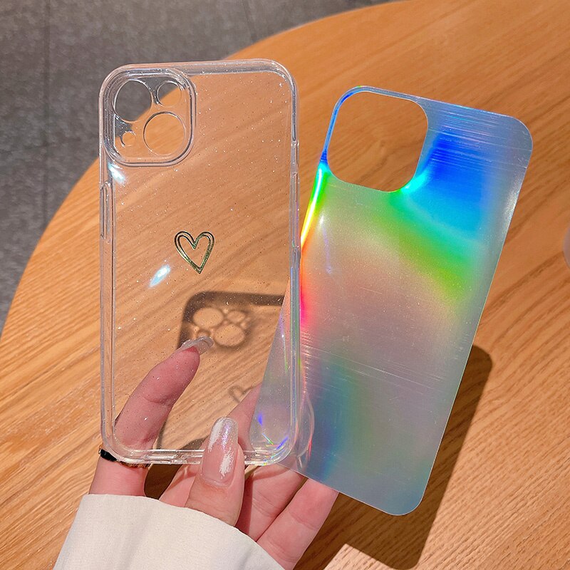 Holographic Heart iPhone Case