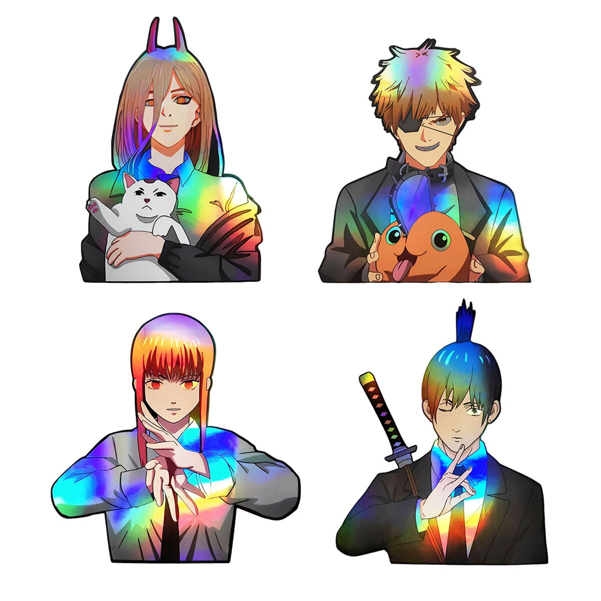 Chainsaw Man Denji Holographic Stickers