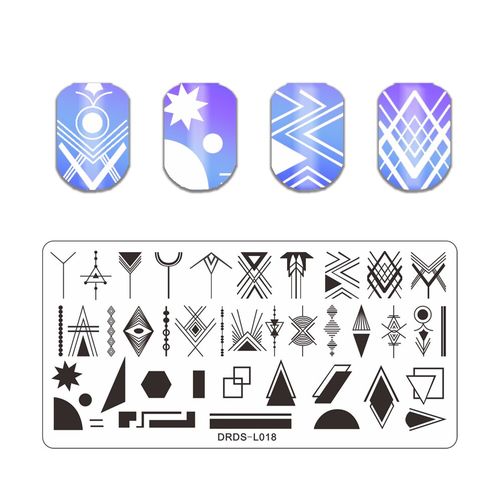 Nail Art Stamping Plates Holo Case