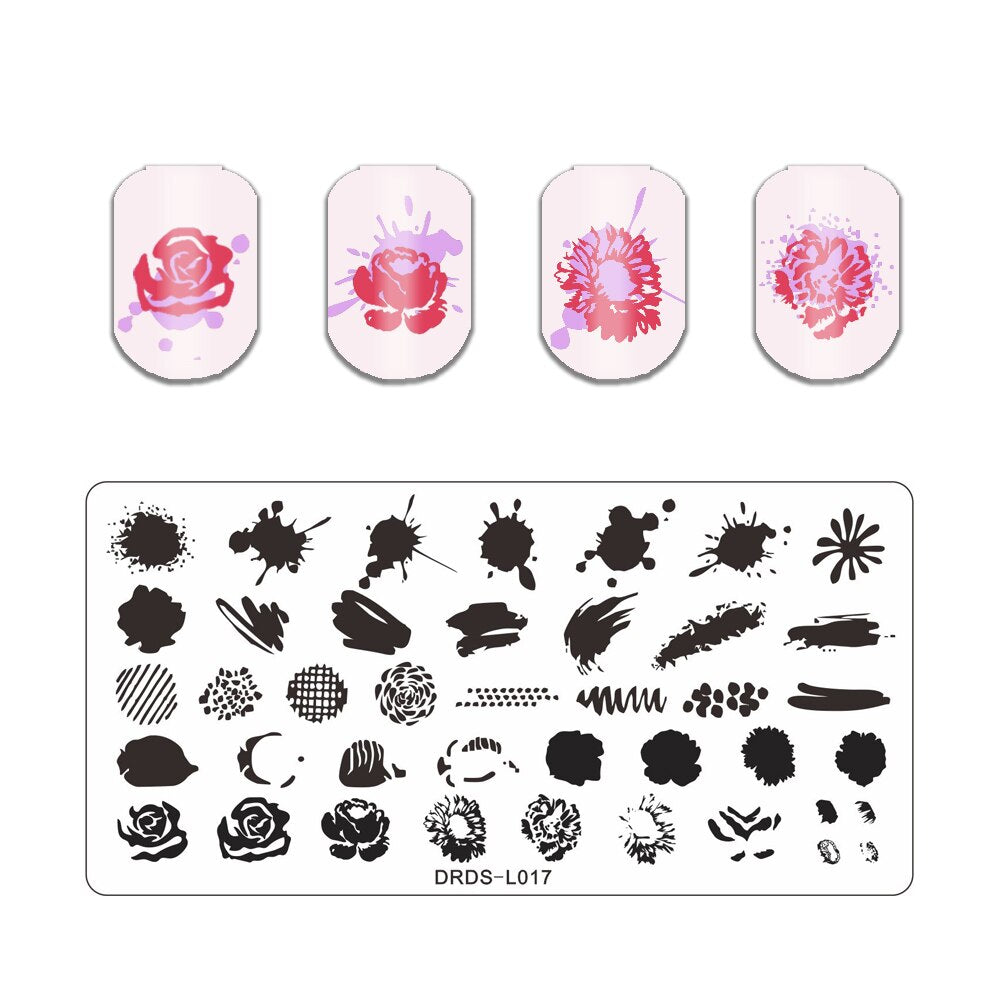 Nail Art Stamping Plates Holo Case