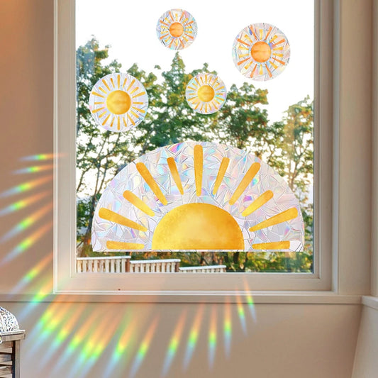 Rainbow Sun Catcher Window Glass Stickers