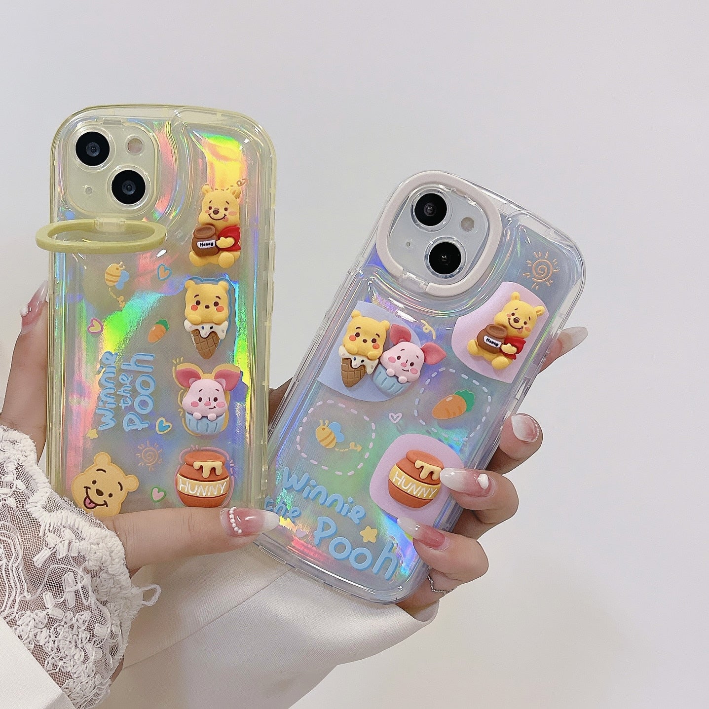 Holo 3D Winnie the Pooh iPhone Case