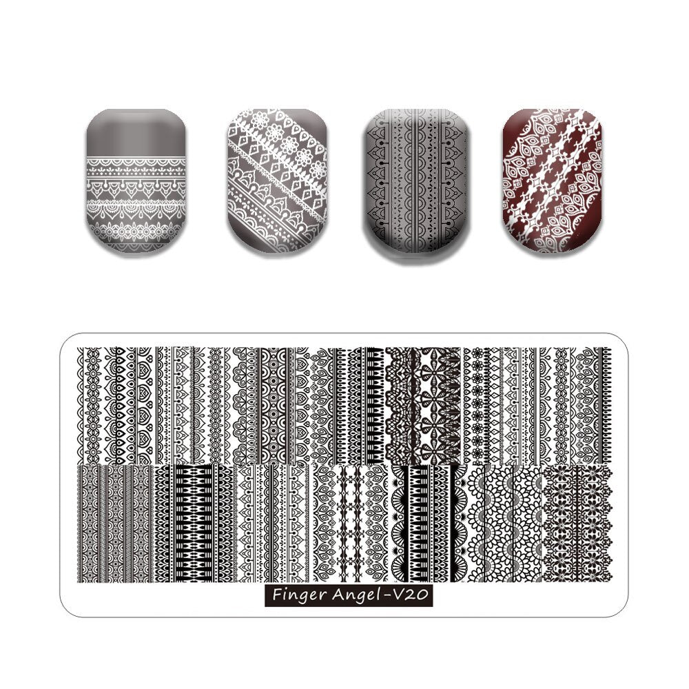 Nail Art Stamping Plates Holo Case