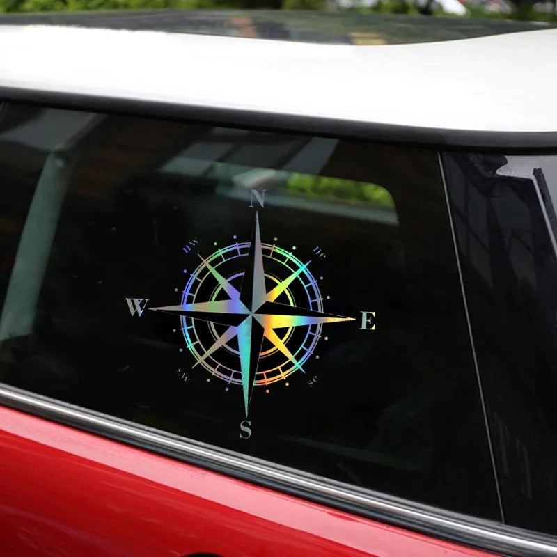 Motorcycle Holo Compass Decal