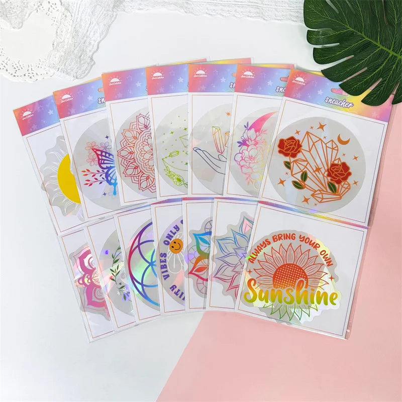 6Pcs Electrostatic Sun Catcher Sticker