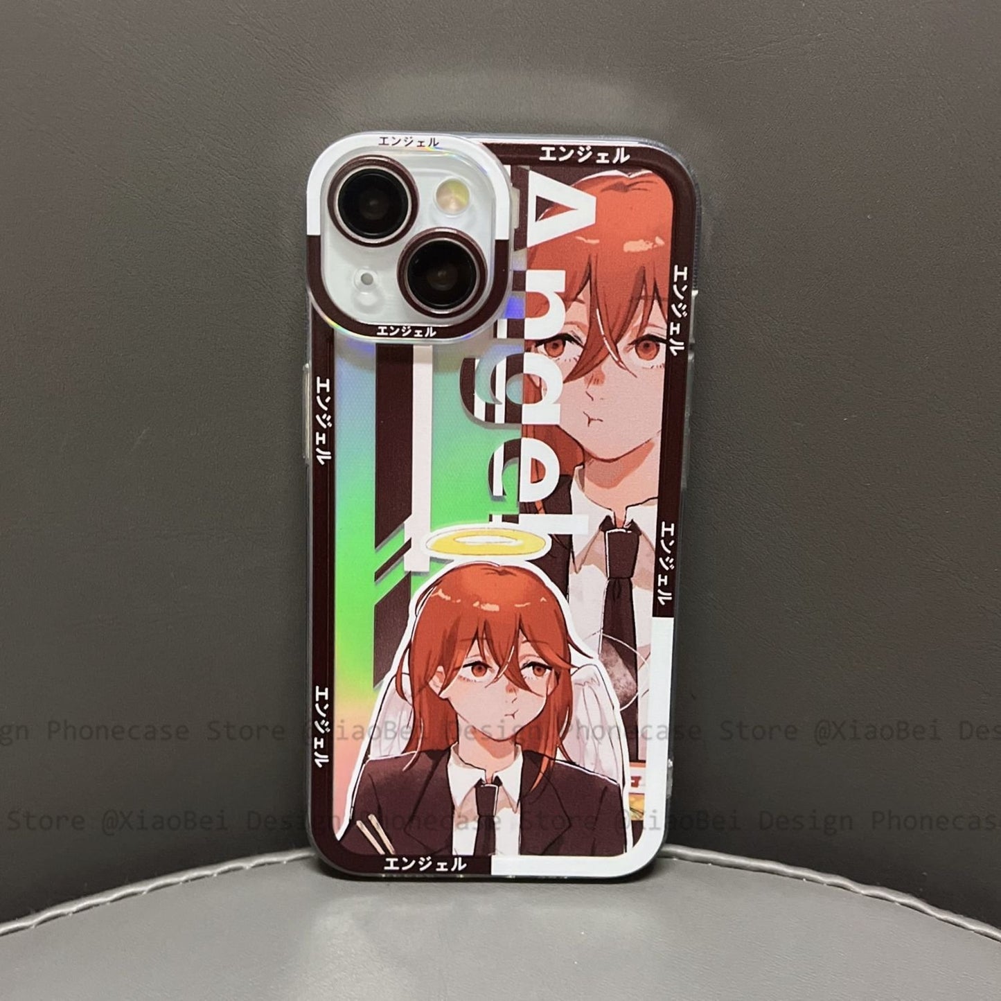 Holo Chainsaw Man iPhone Case