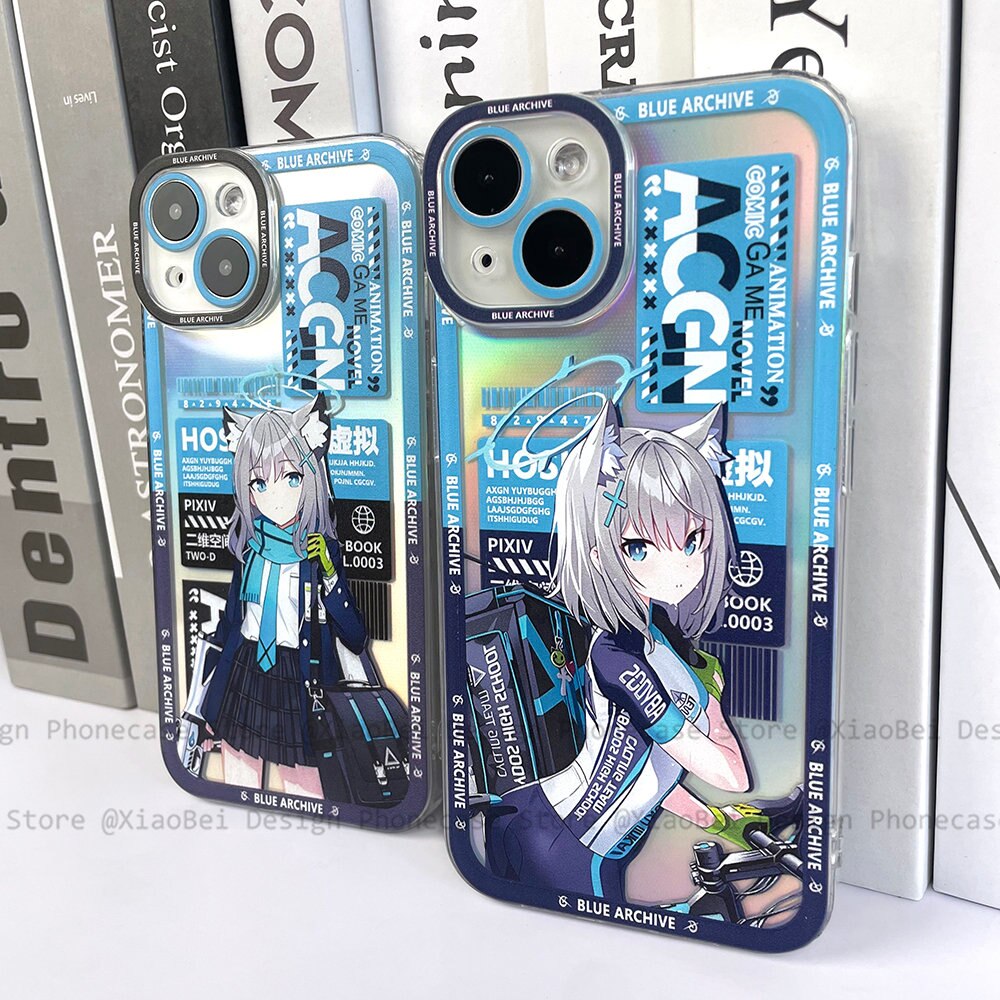 Holo Blue Archive Sunaokami Shiroko iPhone Case