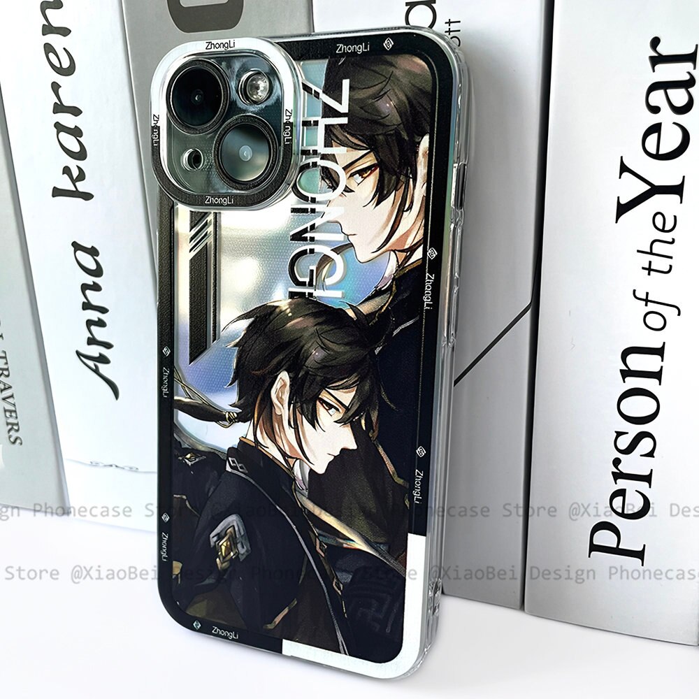 Holo Genshin Impact Zhongli iPhone Case