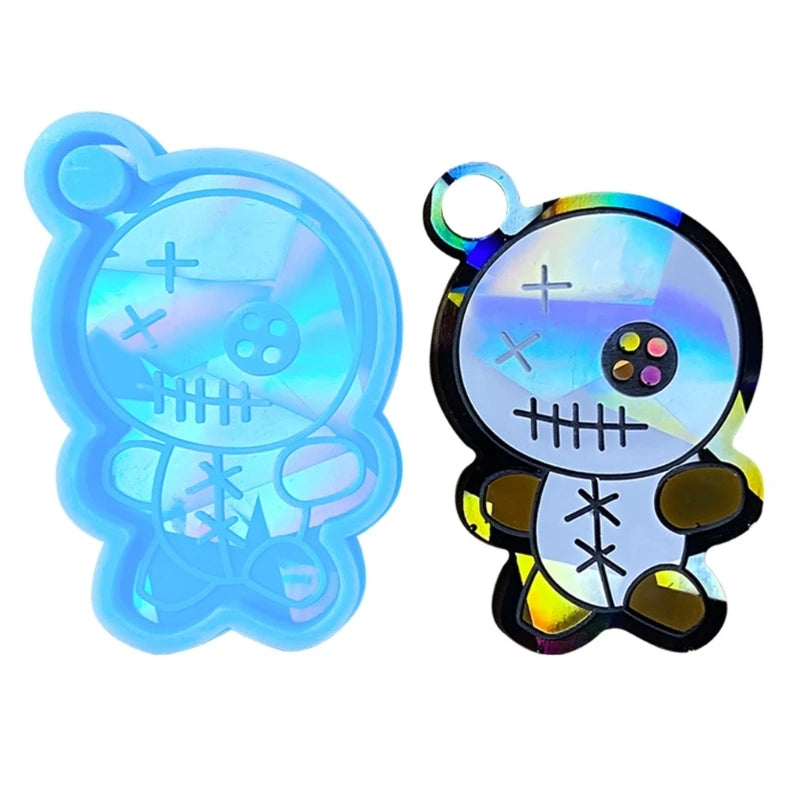 Halloween Holographic Resin Mold Cartoon Mummy