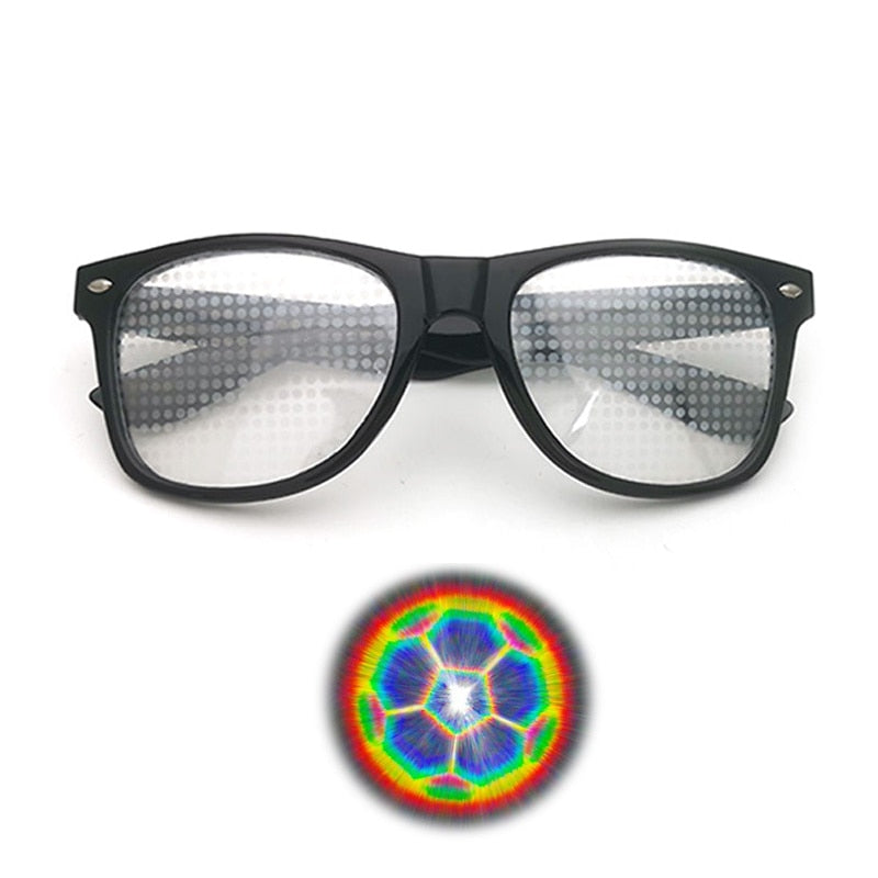 Diffraction 3D Rectangle Sunglasses