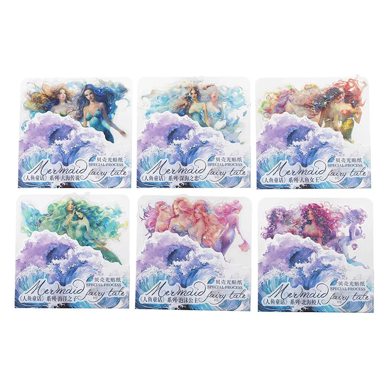 Kawaii Mermaid Fairy Tale Holo Stickers