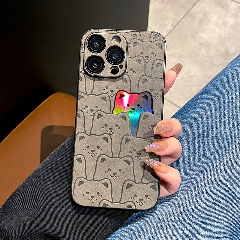 Holo Cortex Bear iPhone Case