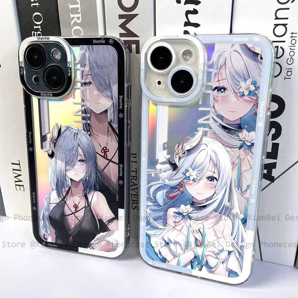 Holo Genshin Impact Shenhe iPhone Case