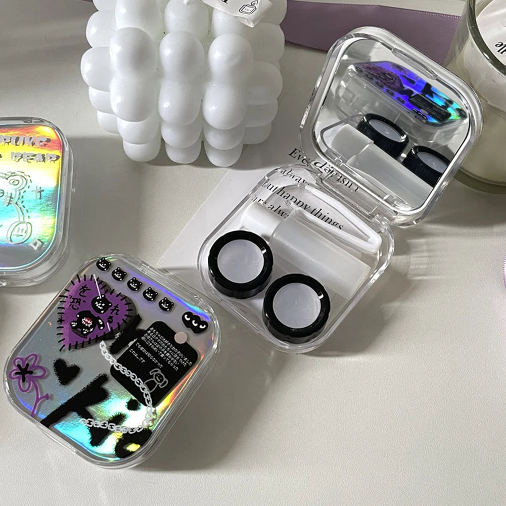 Holo Bear Cover Contact Lens Case