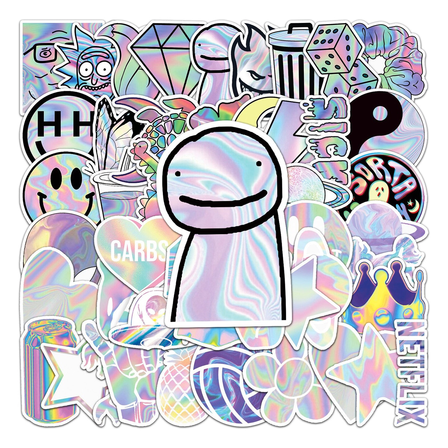 Holographic Graffiti Stickers