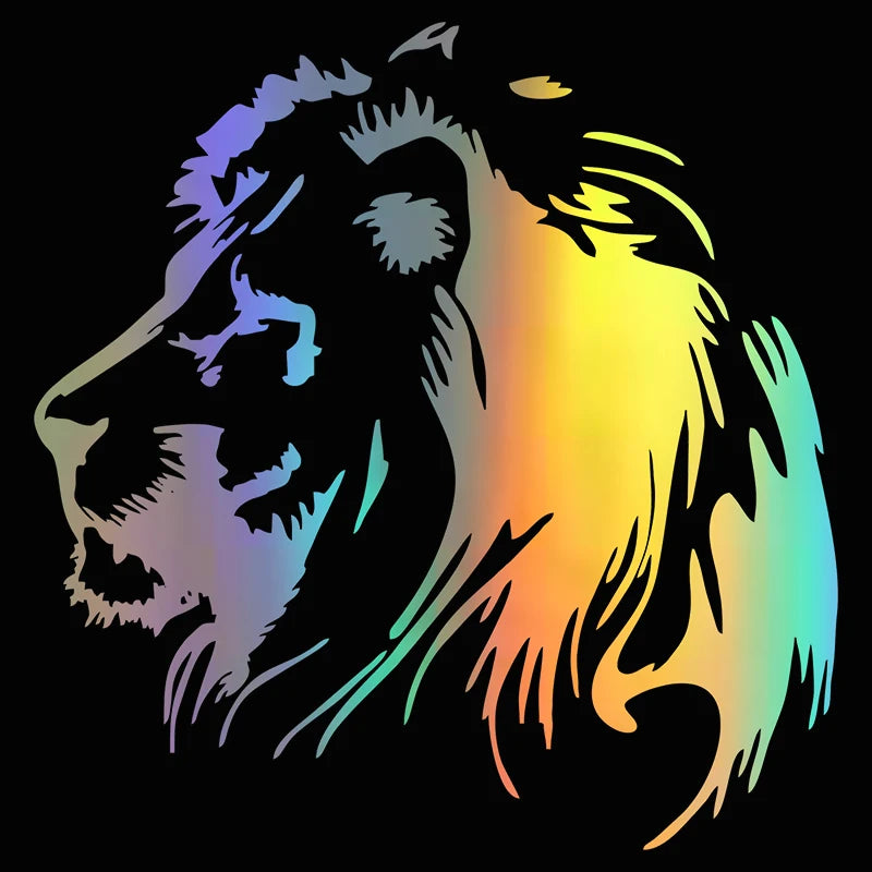 Holo Lion Vinyl Sticker