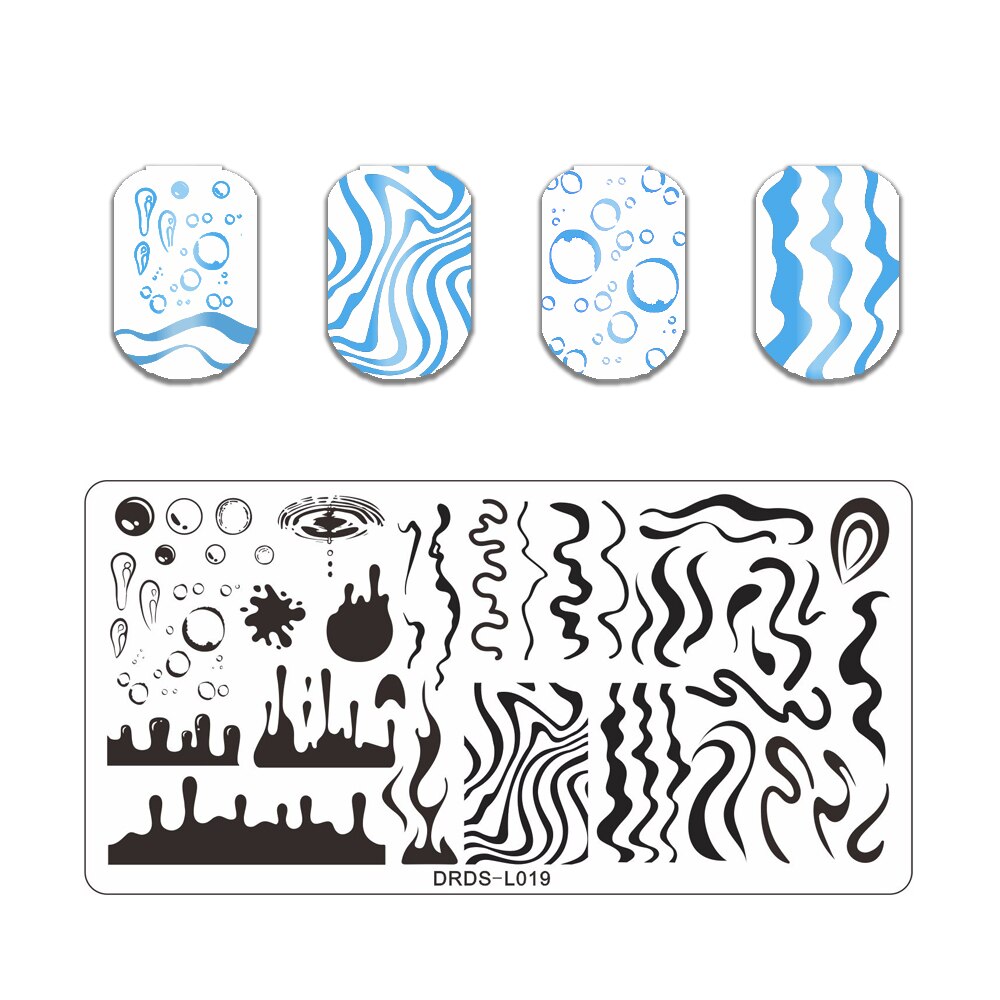 Nail Art Stamping Plates Holo Case