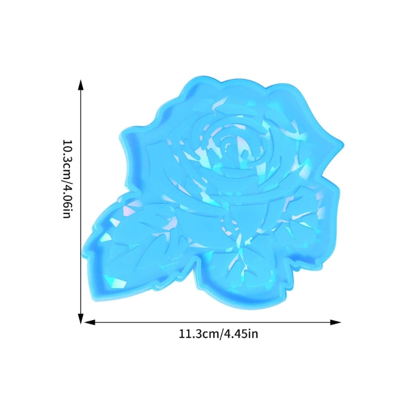 Silicone Mold for Epoxy Resin Light and Rose Flower