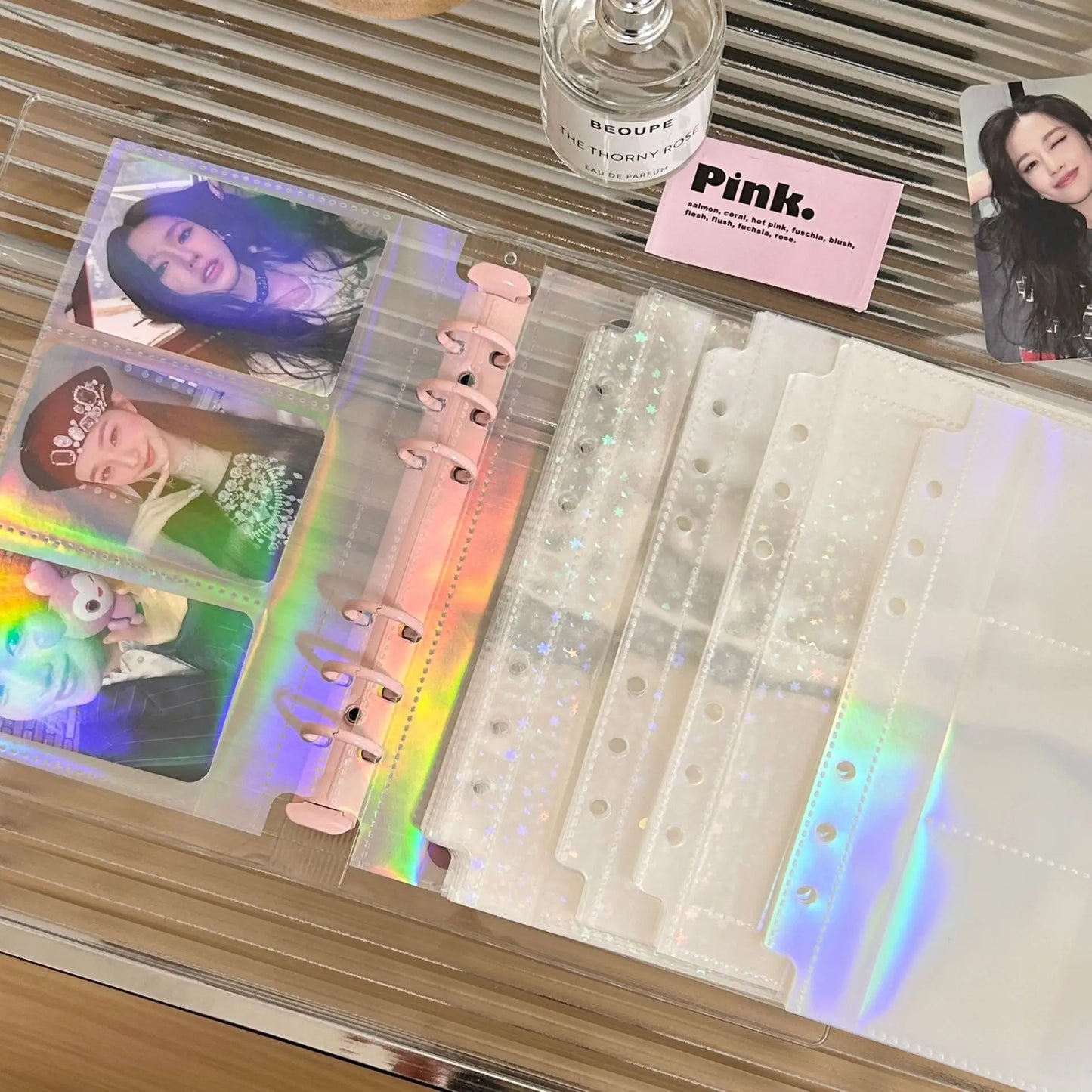 Holo A6 Laser Binder Photocard Sleeves