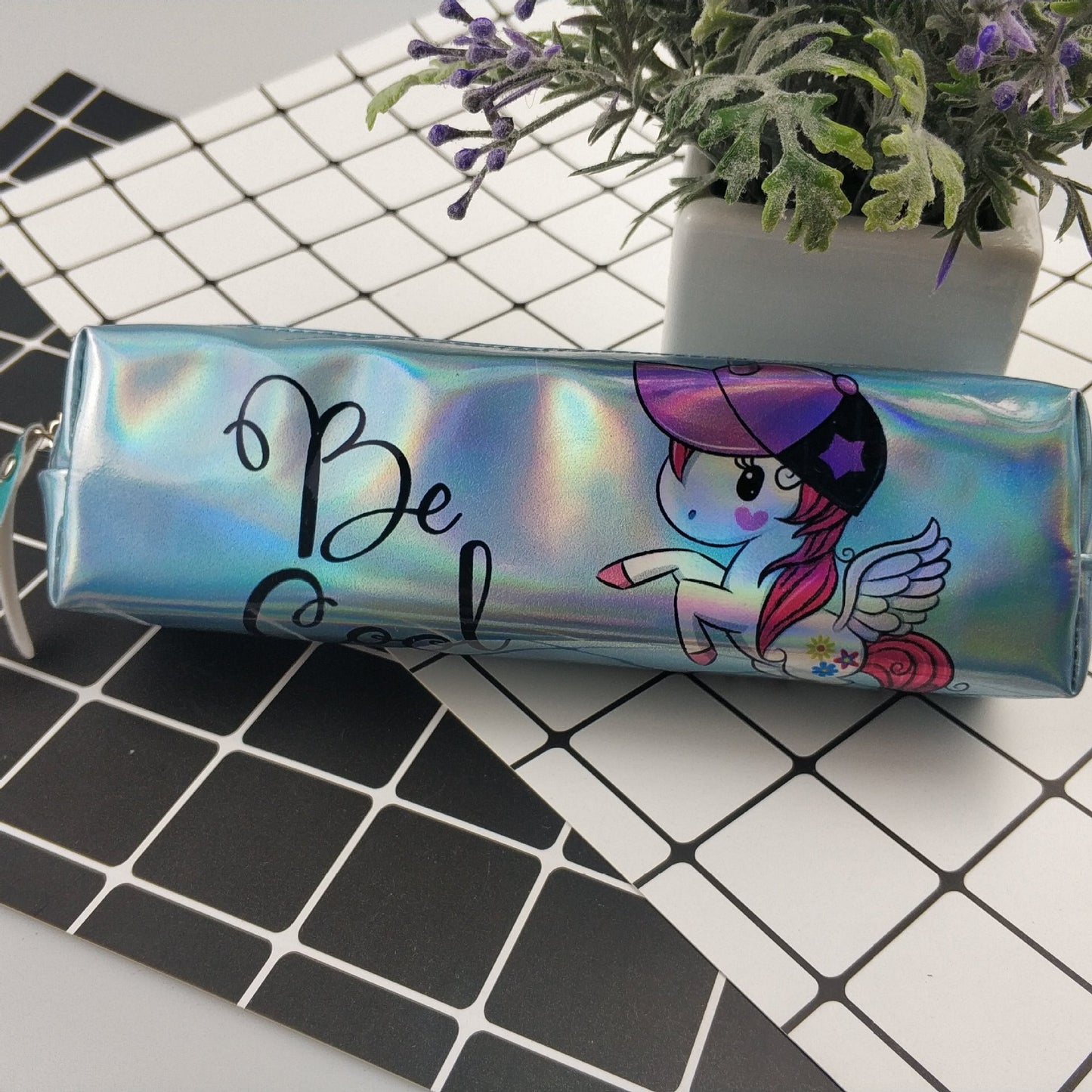 Holo Unicorn Mermaid Kawaii Pencil Case