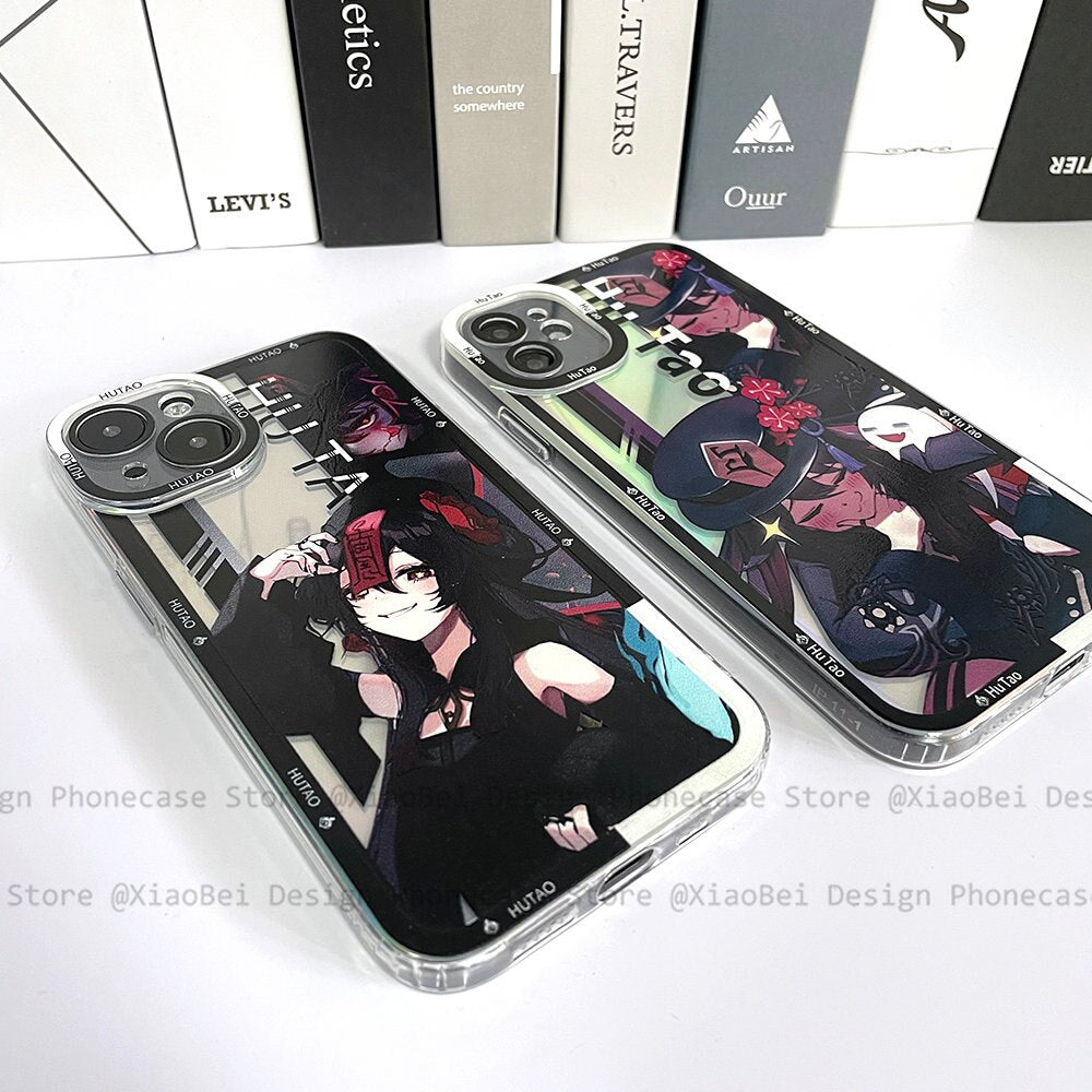 Holo Genshin Impact Hutao iPhone Case