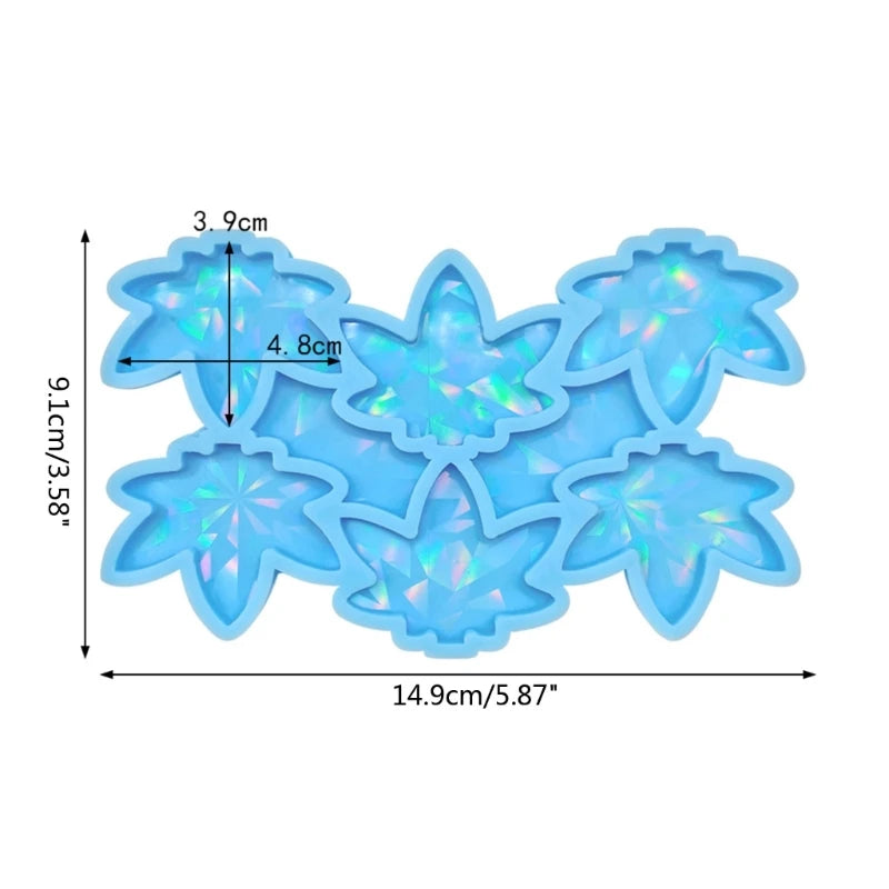Holo Maple-Leaf Keychain Pendant Mold