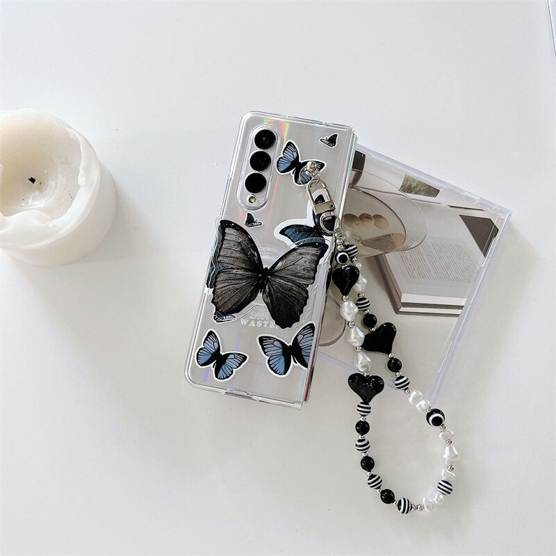 Holo Cute Butterfly Samsung Galaxy Z Fold 3 Case