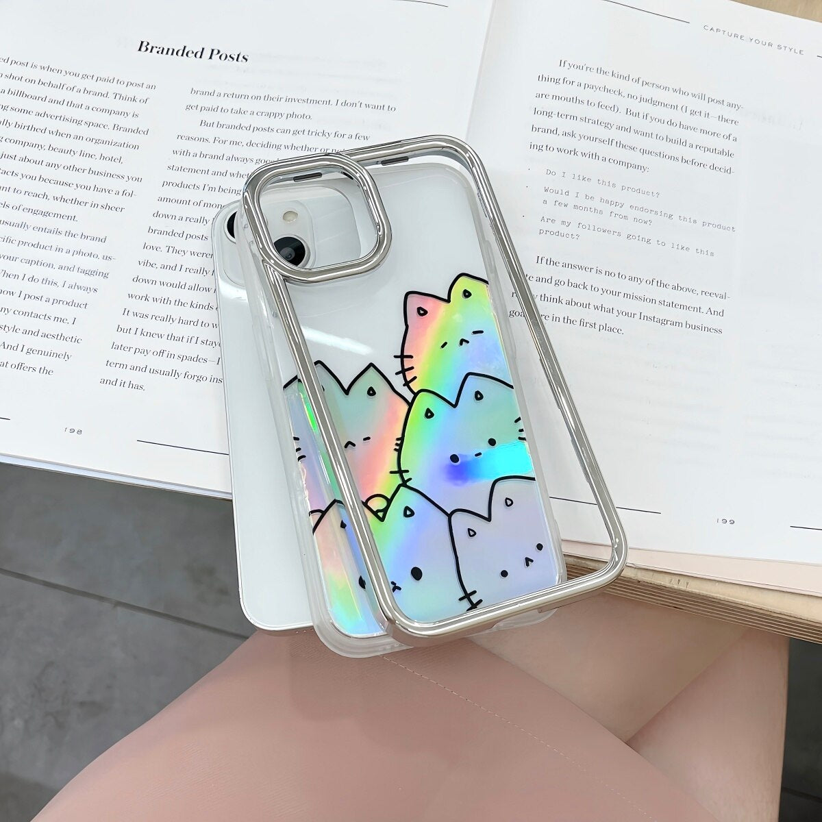 Holographic Cats iPhone Case