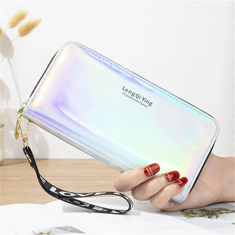 Holo Leather Clutch