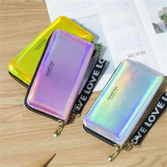 Holo Leather Clutch