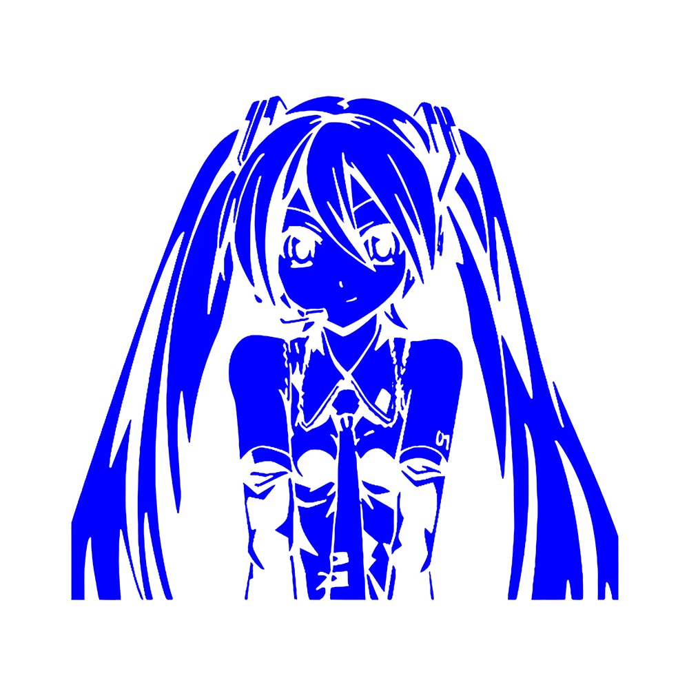 Holographic Anime Girl JDM Vinyl Sticker